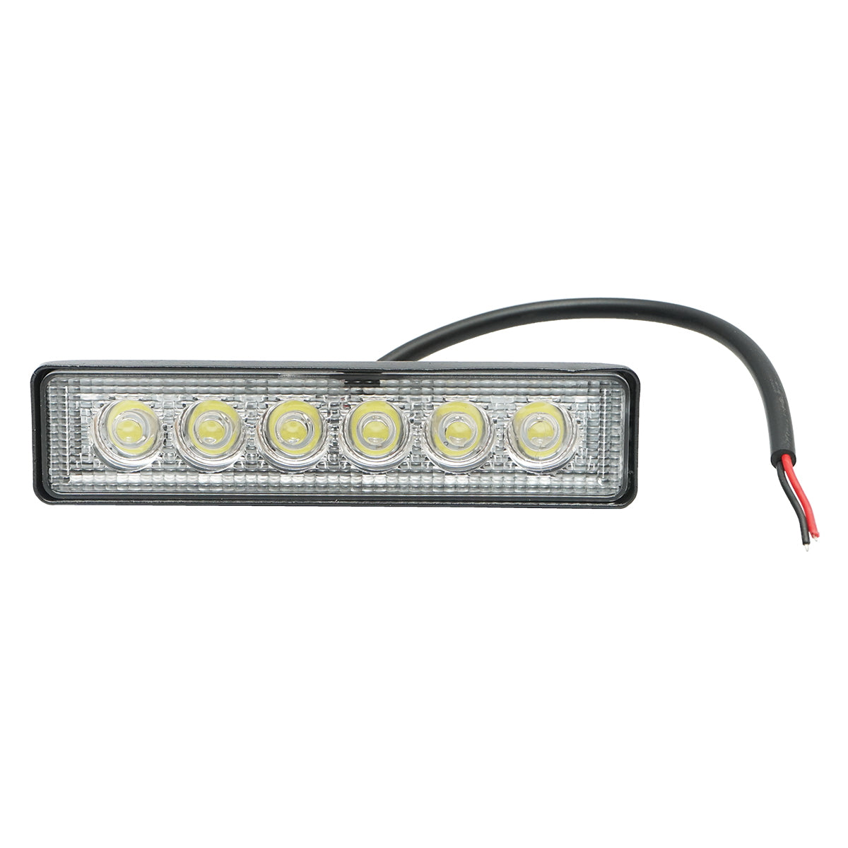 Bar-type lamp with 6 LEDs 10-60V 18W radiation angle 60 degrees flood type 160x43x42mm